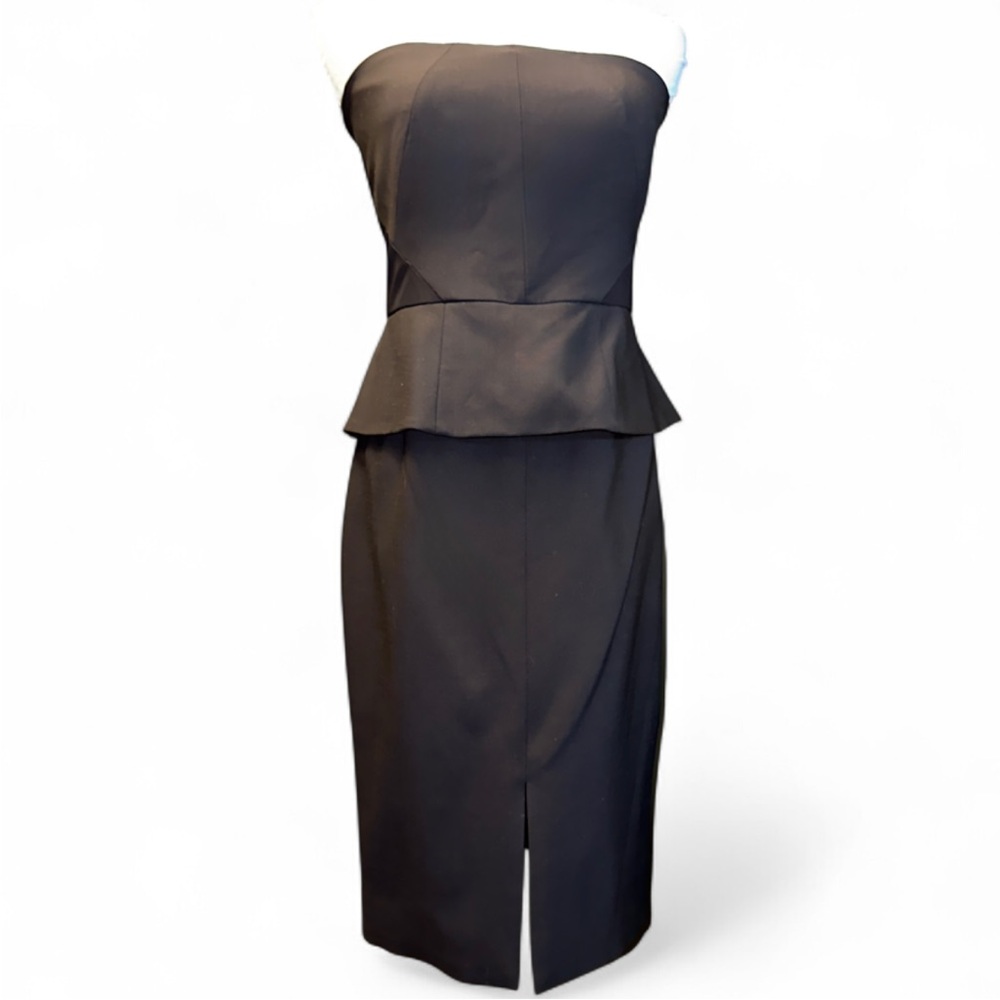 RACHEL Rachel Roy Black Strapless Dress